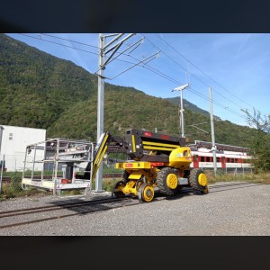 Articulating boom lift 16m / railway-road